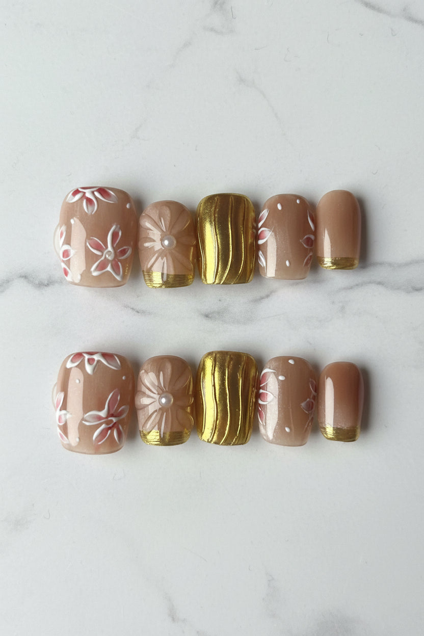 Golden Petal Nude
