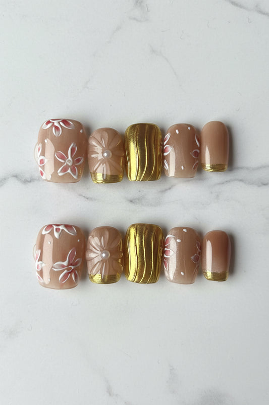 Golden Petal Nude